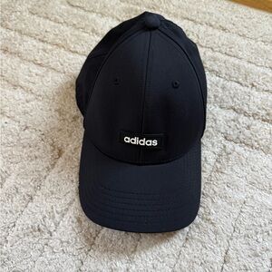 adidas Black Logo Cap with White Branding